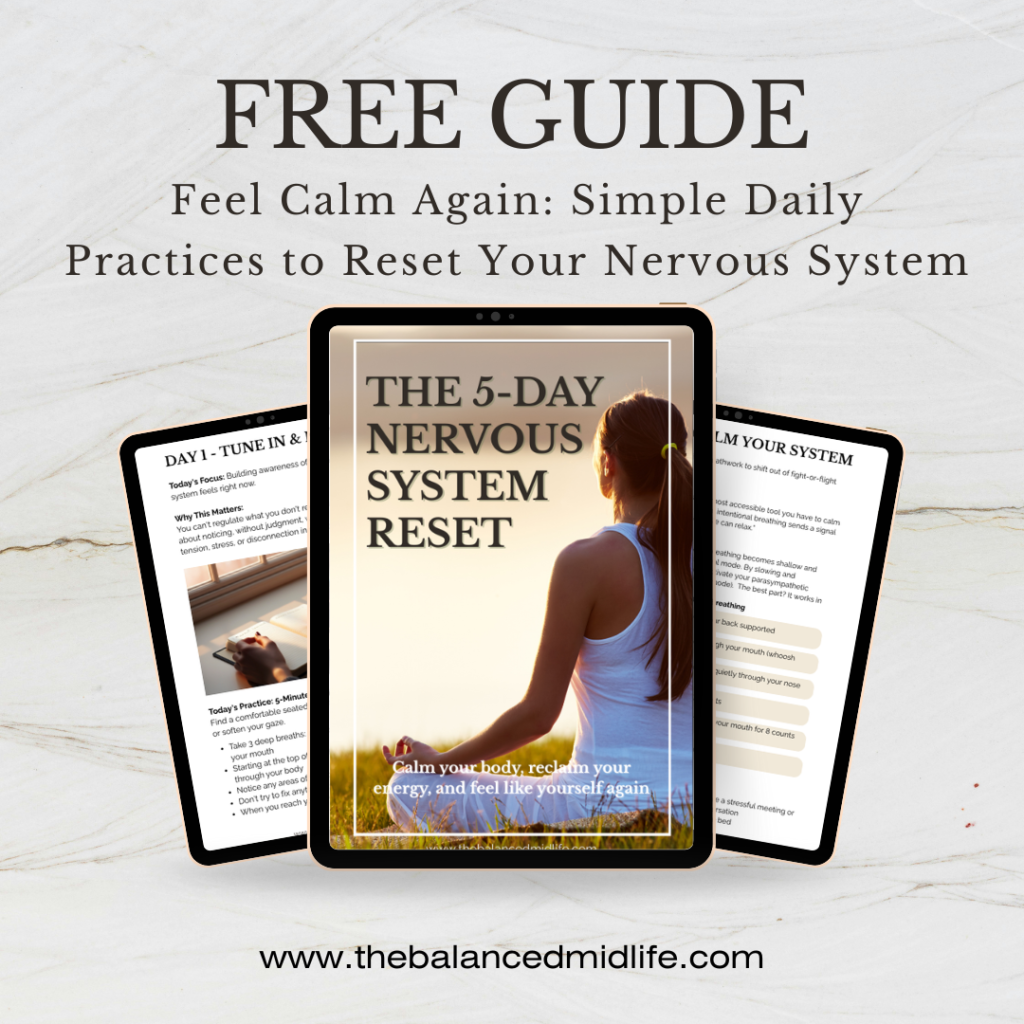 The Balanced Midlife 5-Day Nervous System Reset Free Guide